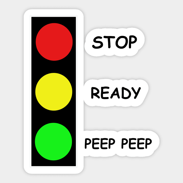 Stop Ready Peep Peep Sticker by wael store